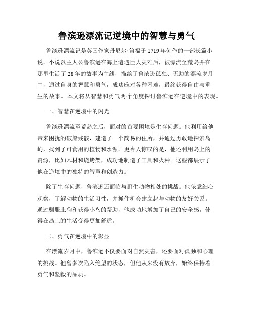 鲁滨逊漂流记逆境中的智慧与勇气