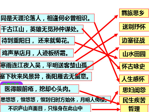 2021年高考语文诗歌思想感情鉴赏复习课件