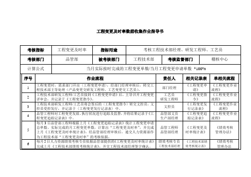 工程变更及时率数据收集作业指导书