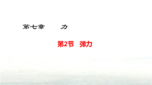 弹力++2024-2025学年人教版物理八年级下册