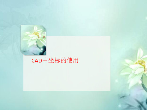 CAD讲义中坐标的使用