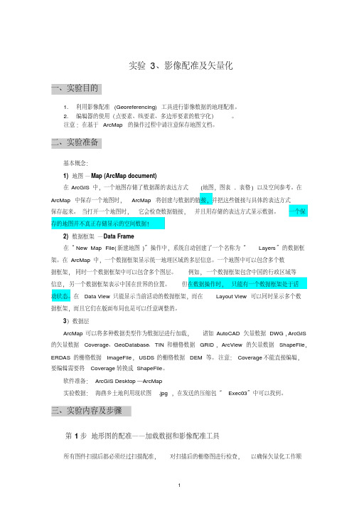 实验3、影像配准及矢量化讲解