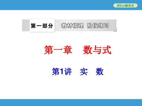 中考复习备战策略_数学PPT_第1讲_实_数