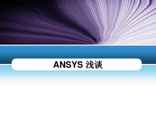 ansys简介