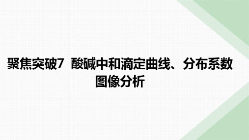 10 聚焦突破7 酸碱中和滴定曲线、分布系数图像分析