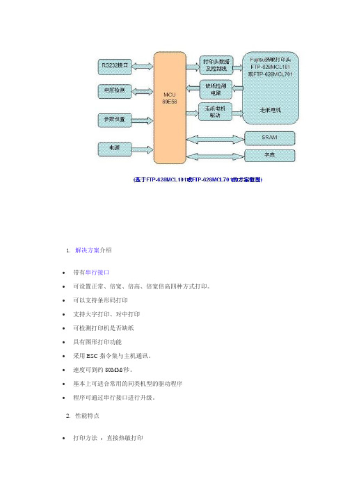 FTP-628MCL101热敏打印头解决方案