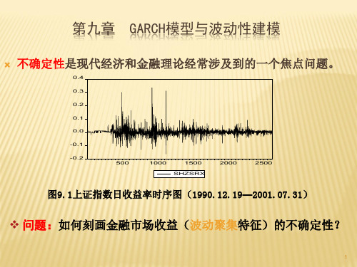 第九章  GARCH模型与波动性建模  应用时间序列PPT课件