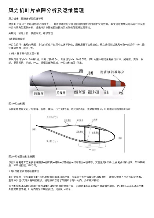 风力机叶片故障分析及运维管理