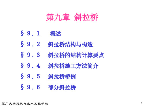 斜拉桥设计介绍