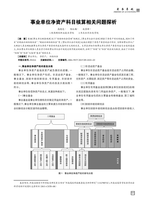 事业单位净资产科目核算相关问题探析