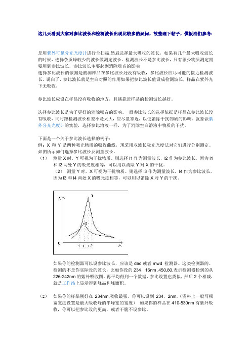 参比波长和检测波长