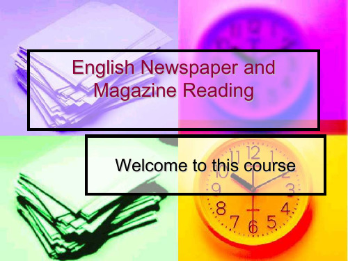 Introdution of English Newspaper and Magzine Reading