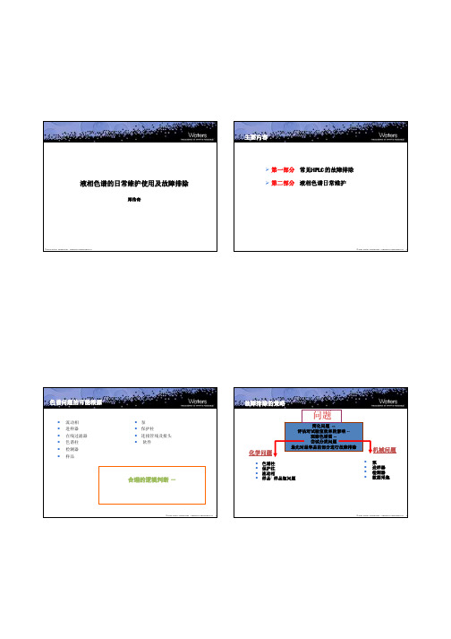 液相色谱常见的问题及改进