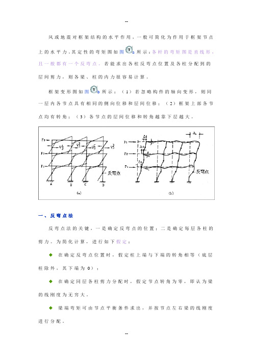 反弯点法和D值法的应用