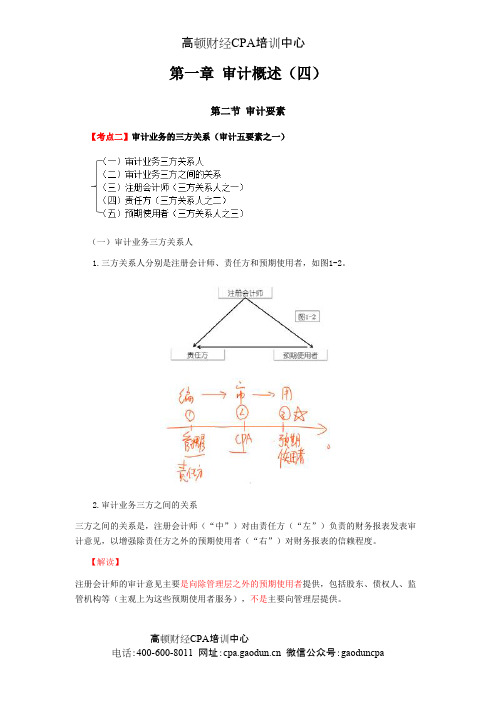 最详细的CPA《审计》复习笔记第01章04