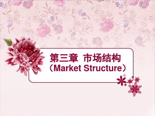 第三章 市场结构(Market Structure)