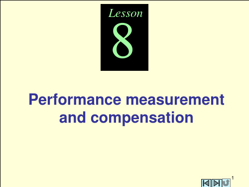 lesson 8 Performance Management and Compensation 英文管理会计课件 Management Accounting