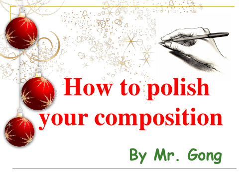 How to polish your composition