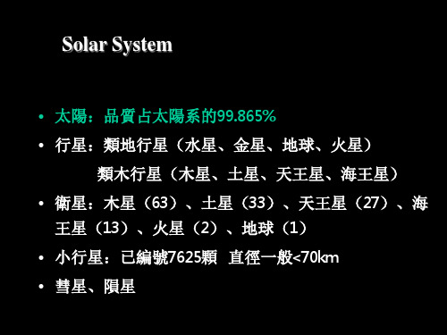 地球科学课件：太阳系