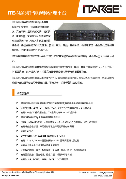 ITE-N系列智能视频处理平台介绍