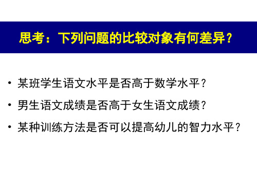 第五部分T检验和F检验