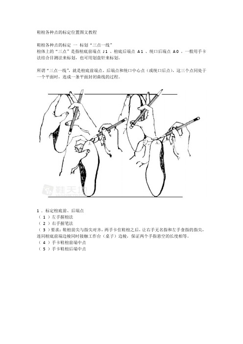 鞋楦各种点的标定位置图文教程