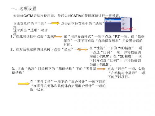 CATIA使用技巧及方法