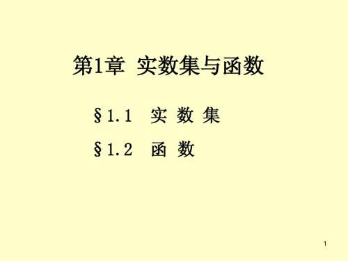 实数集与函数