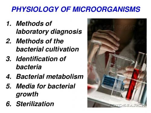 微生物生理英文PHYSIOLOGY OF MICROORGANISMS-2012