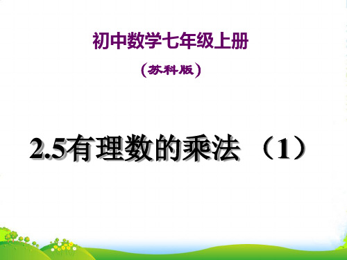 江苏省金湖县外国语学校七年级数学上册《2