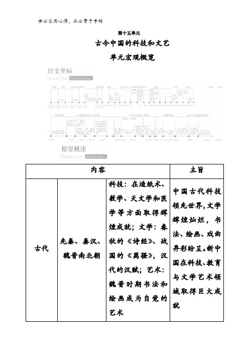 2017一轮历史复习教案第33讲古代中国的科技成就含解析