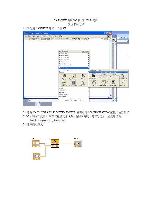 LABVIEW调用VC制作的DLL文件