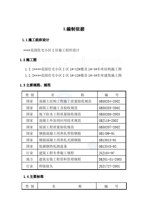 北京某住宅项目实验检验方案(取样 试验方法 计划)_secret