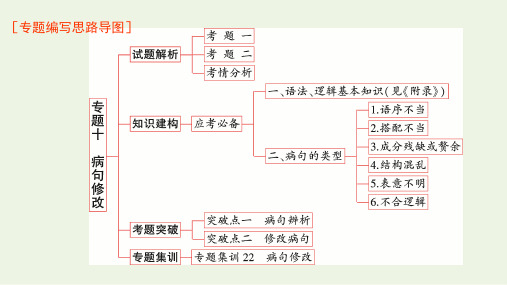 全国通用 高考语文复习 专题10 病句修改