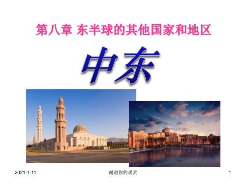 七年级地理下册第八章东半球的其他国家和地区第一节中东课件人教新课标