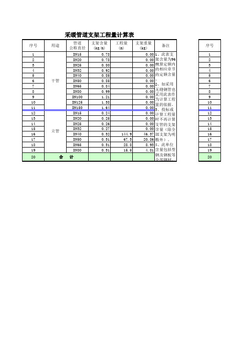 管道支架计算小软件