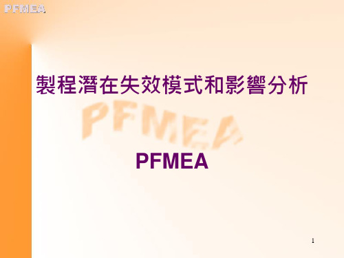 PFMEA制程潜在失效模式和影响分析(ppt 28页)