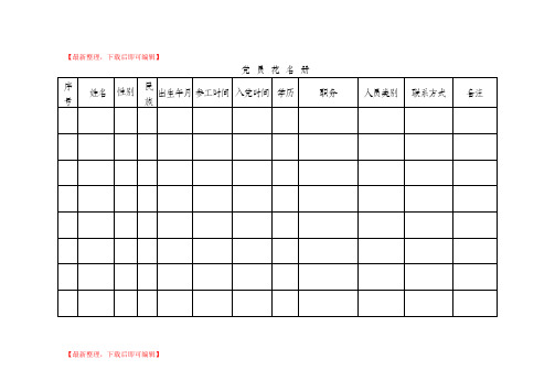 党 员 花 名 册(完整资料).doc