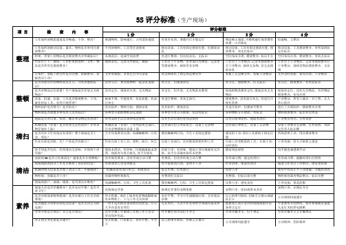 5S检查标准