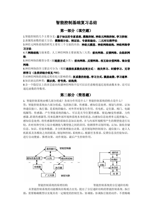 智能控制基础复习总结