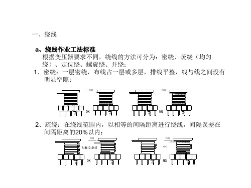 变压器生产品质工艺标准