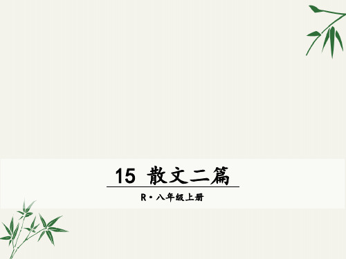 八年级语文上册《散文二篇》PPT课件(永久的生命、我为什么而活着)