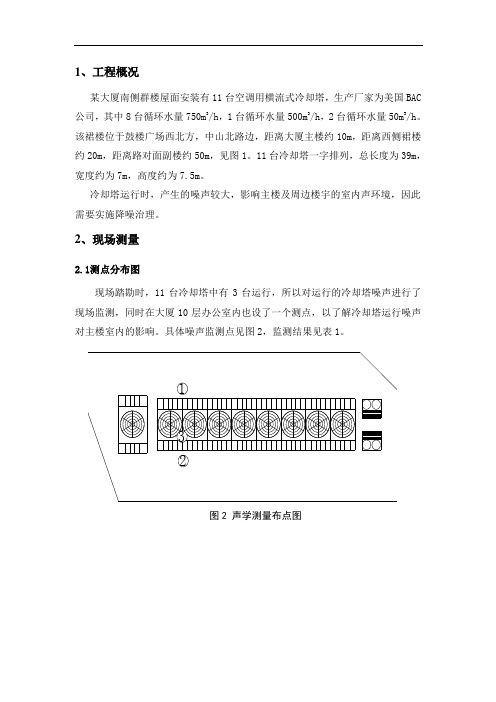 冷却塔方案分析