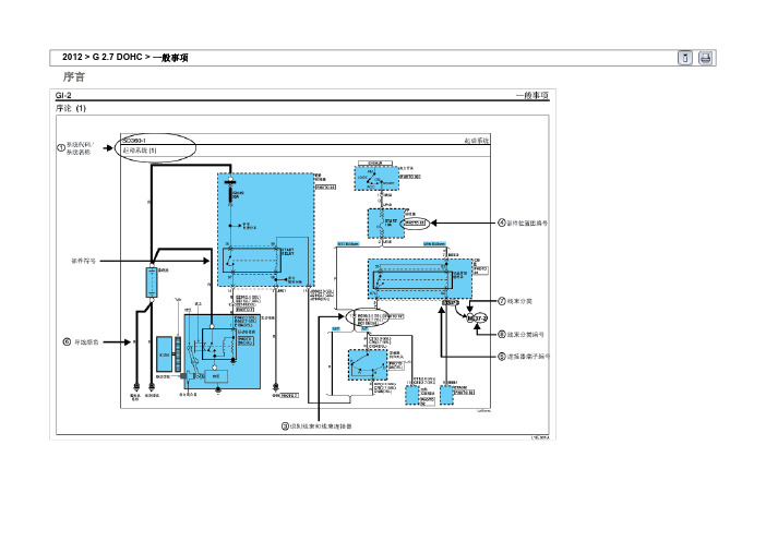 2012东风悦达起亚狮跑（KMC）G2.7DOHC原厂电路图