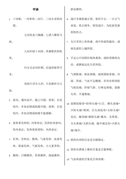 针灸中级—相关专业知识