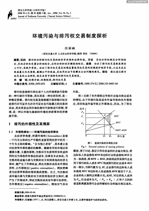 环境污染与排污权交易制度探析