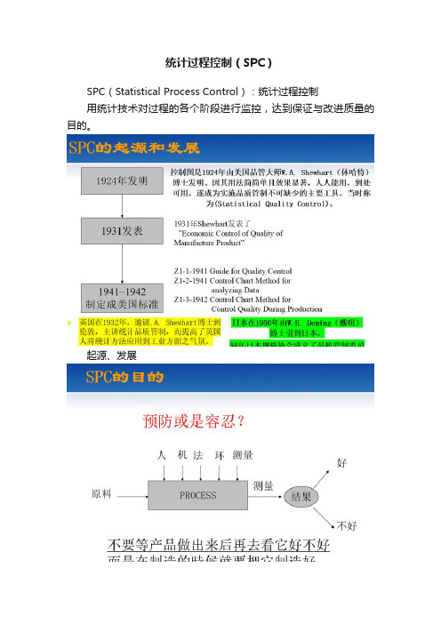 统计过程控制（SPC）