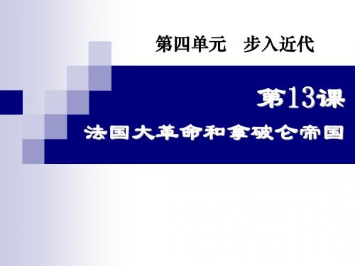 《法国大革命和拿破仑帝国》步入近代PPT课件9 (共31张PPT)