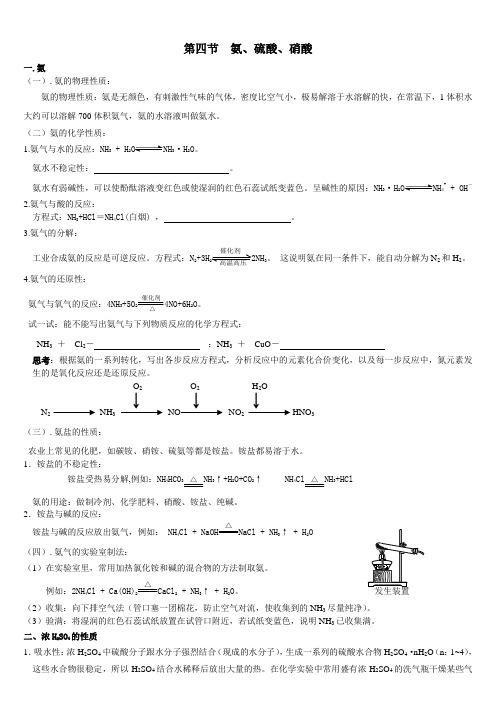 第四节氨硫酸硝酸