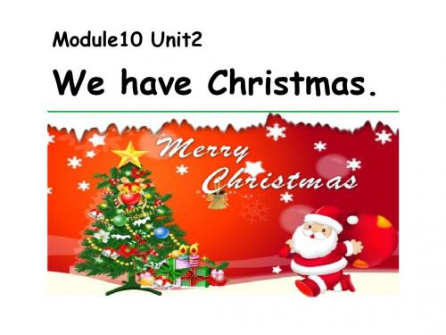 《We have Christmas》PPT精选教学优质课件